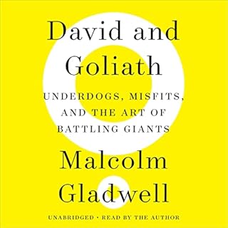 David and Goliath Audiolibro Por Malcolm Gladwell arte de portada