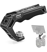 NEEWER Camera Top Handle with 3/8" ARRI Locating Pins, Comfort Silicone Grip with 1/4" 3/8" Threa...