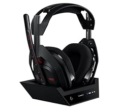 Logitech G Astro A50 LIGHTSPEED kabellose Gaming-Headset + Basisstation (Gen 5), PRO-G GRAPHENE, 3-System-Umschaltung, USB-…