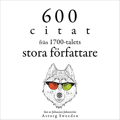 Diseño de la portada del título 600 citat fr&aring;n 1700-talets stora f&ouml;rfattare