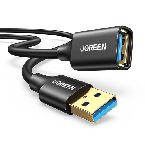 UGREEN USB3.0 延長ケーブル 超高速 延長コード USB A オス-メス 金メッキコネクタ 1m【18ヶ月保証】