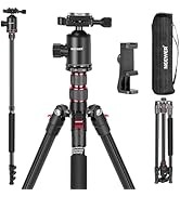 NEEWER 77 inch Camera Tripod Monopod for DSLR, Phone with 360° Panoramic Ball Head, 2 Axis Center...
