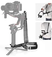 NEEWER RS4 Gimbal Shoulder Strap Kit, Weight Reducing Soft Padding Adjustable Strap with Baseplat...