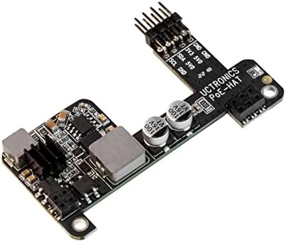 UCTRONICS PoE HAT for Raspberry Pi 4B, IEEE 802.3af-Compliant, 5V 2.5A Mini Power Over Ethernet Expansion Board for Raspberry Pi 4 B 3 B+