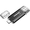 Vansuny USBメモリ 128GB タイプC フラッシュドライブ 2in1 OTG USB 3.0 + USB Cメモリスティック デュアルType C 128ギガ USBサムドライブフォトスティックジャンプドライブ(黒）