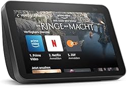 Echo Show 8 (2. Generation, 2021) | HD-Smart Display mit Alexa und 13-MP-Kamera | Anthrazit