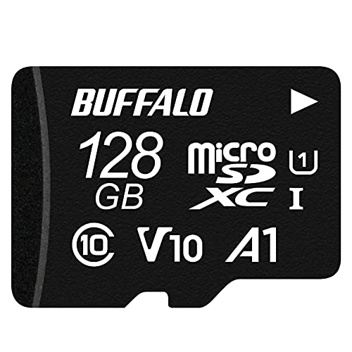 【Amazon.co.jp限定】バッファロー microSD 128GB 100MB/s UHS-1 U1 microSDXC【 Nintendo Switch/ドライブレコーダー 対応 】V10 A1 IPX7 Full HD RMSD-128U11HA/N