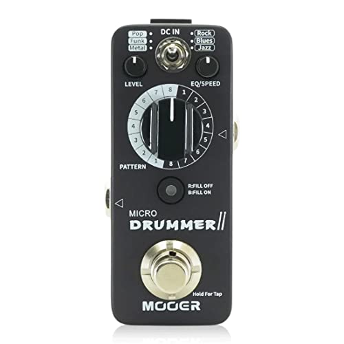 Mooer ムーアー Micro Drummer II ドラムマシンペダル エフェクター