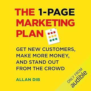 The 1-Page Marketing Plan Audiolibro Por Allan Dib arte de portada