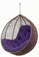 ZEROLINE 1 Seater Swing Chair Without Stand & Cushion & Hook Indoor Outdoor Living Room Balcony Garden Patio Home...