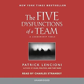 The Five Dysfunctions of a Team Audiolibro Por Patrick Lencioni arte de portada