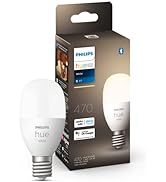 Philips Hue スマート電球 E17 40W ホワイト 1個 - フィリップスヒュー LEDライト スマートライト アレクサ対応 照明 470lm 電球色 昼白色 調光 スマートホーム ...