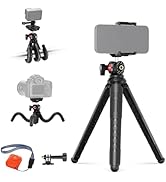 NEEWER Tripod for iPhone with Remote, Mini Flexible Phone Tripod Stand Vlog Selfie Stick with Pho...