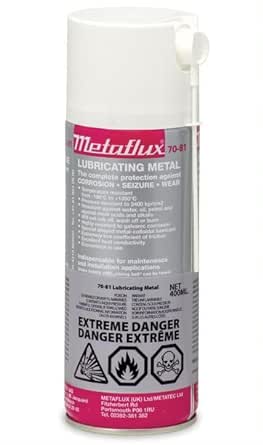Titanium Corrosion Inhibitor and Lubricant Spray for Metal –Industrial Heavy Duty Rust Prevention Spray for Automotive –Water Resistant Non-Flaking Aluminum-Free Fluid Film by Metaflux 13.5 Oz 1 Pack
