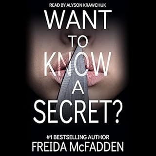 Want to Know a Secret? Audiolibro Por Freida McFadden arte de portada