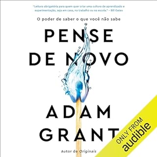 Pense de novo Audiolivro Por Adam Grant capa