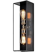 c cattleya Large Size Outdoor Wall Lantern Brass, 2-Light Exterior Wall Light Front Porch Light F...