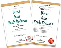 Taxmann�s Direct Taxes Ready Reckoner with Supplement � Including Case Studies on Mode of TCS Recovery, Altern