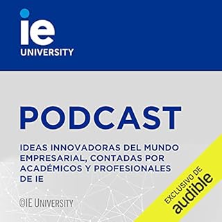 Diseño de la portada del título IE University Podcast