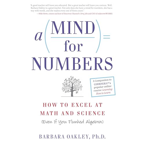 A Mind for Numbers Audiolivro Por Barbara Oakley PhD capa