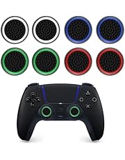 8 Pcs Thumb Grips Silicone Cover Protection Attachments Game Controllers, Convex and Concave-Raised Dots &amp; Studded Design