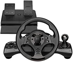 Nitho Drive PRO V16 Gaming Racing Wheel with Shifter and Floor Pedals, Steering Wheel for PC, PS4, Xbox One, X