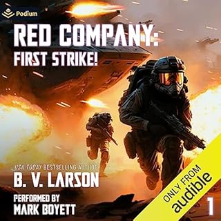 Red Company: First Strike! Audiolibro Por B.V. Larson arte de portada