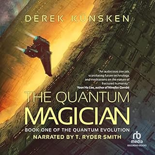 The Quantum Magician Audiolibro Por Derek Kunsken arte de portada