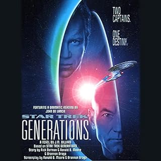 Star Trek: Generations (Adapted) Audiolibro Por J.M. Dillard arte de portada