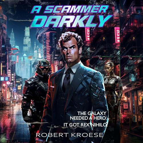 A Scammer Darkly Audiobook By Robert Kroese cover art