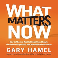 What Matters Now Audiolibro Por Gary Hamel arte de portada