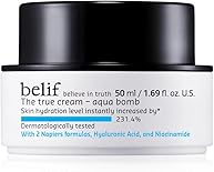 belif The True Cream Aqua Bomb, Daily Lightweight Facial Moisturizer, Hydrating & Plumping Face Cream, Hyaluronic Acid, Niacinamide, Squalane, For All Skin Types, No Mineral Oils, Korean Skin Care