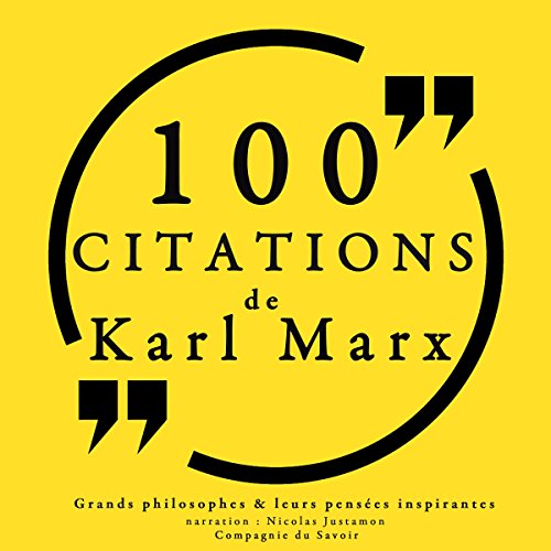 Couverture de 100 citations de Karl Marx