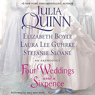 Four Weddings and a Sixpence Audiolibro Por Julia Quinn, Elizabeth Boyle, Laura Lee Guhrke, Stefanie Sloane arte de portada