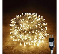 Gresonic 100/200/300/400er Led Lichterkette Strombetrieben mit Stecker Außen und Innen für Hochzeit Weihnachten Party Warmw…