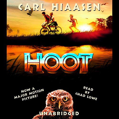 Hoot Audiolibro Por Carl Hiaasen arte de portada