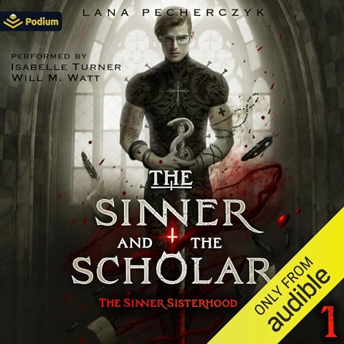 Diseño de la portada del título The Sinner and the Scholar