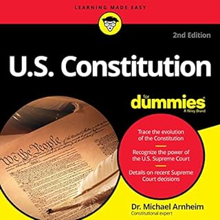 U.S. Constitution for Dummies Audiolibro Por Dr. Michael Arnheim arte de portada