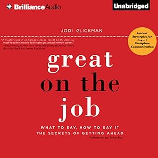 Great on the Job Audiolibro Por Jodi Glickman arte de portada