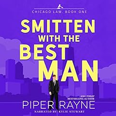 Smitten With The Best Man Chicago Law Audiolibro Por Piper Rayne arte de portada