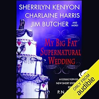 My Big Fat Supernatural Wedding Audiolibro Por Sherrilyn Kenyon, Charlaine Harris, Jim Butcher, Eileen Stevens arte de portad