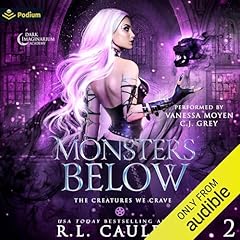 Monsters Below Audiolibro Por R.L. Caulder arte de portada