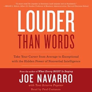 Louder Than Words Audiolibro Por Joe Navarro, Toni Sciarra Poynter arte de portada