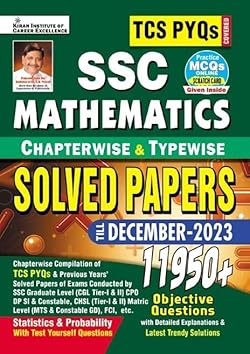 SSC TCS PYQs Mathematics Chapterwise & Typewise Solved Papers 11950+ Till - December 2023 (Stat. & Probab.) (D