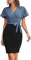 GRACE KARIN Women's Business Pencil Dress Wedding Guest Office Work Dresses Cocktail Party