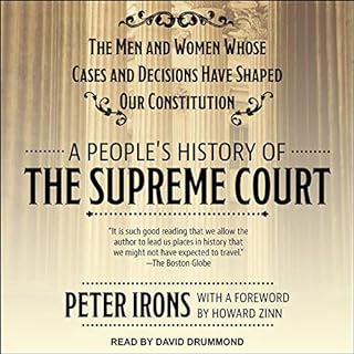 A People's History of the Supreme Court Audiolibro Por Peter Irons, Howard Zinn - foreword arte de portada