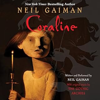 Coraline Audiolibro Por Neil Gaiman arte de portada