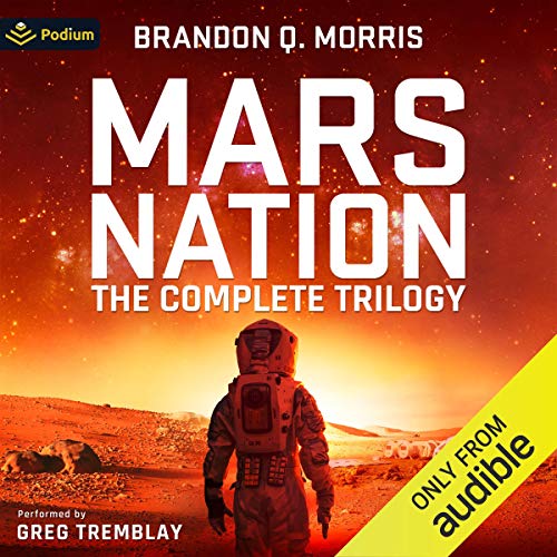 Diseño de la portada del título Mars Nation: The Complete Trilogy