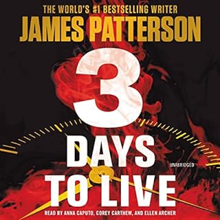 3 Days to Live Audiolibro Por James Patterson arte de portada