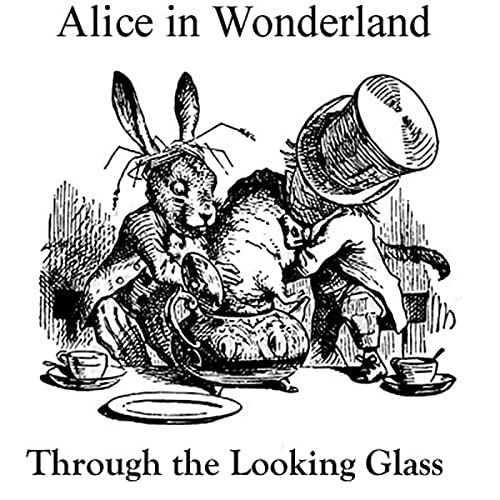 Alice in Wonderland and Through the Looking Glass Audiolibro Por Lewis Carroll arte de portada